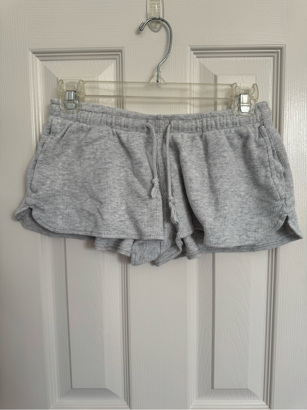 Brandy Melville Light Heather Gray Ribbed Shorts